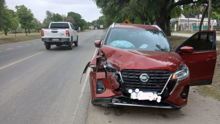 El choque ocurrió en la ruta 5 el lunes por la tarde.