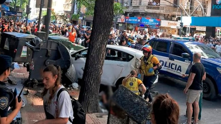 El choque ocurrió en pleno centro de Córdoba.