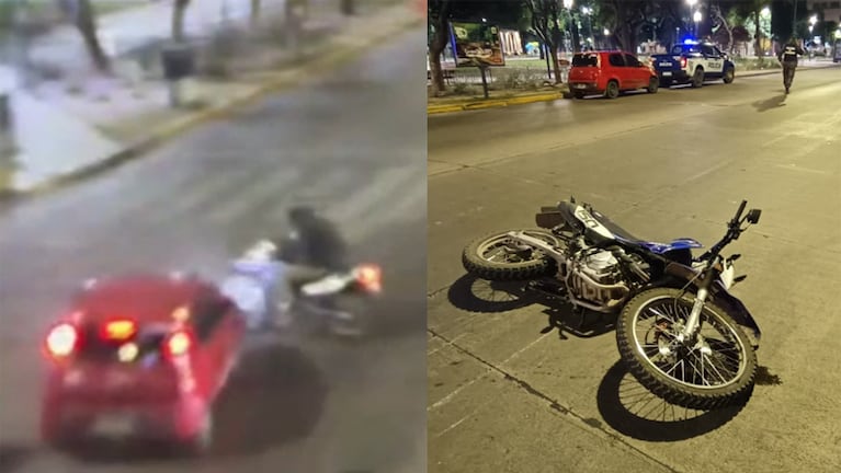 El choque se produjo en la esquina de Castro Barros y Santa Fe.