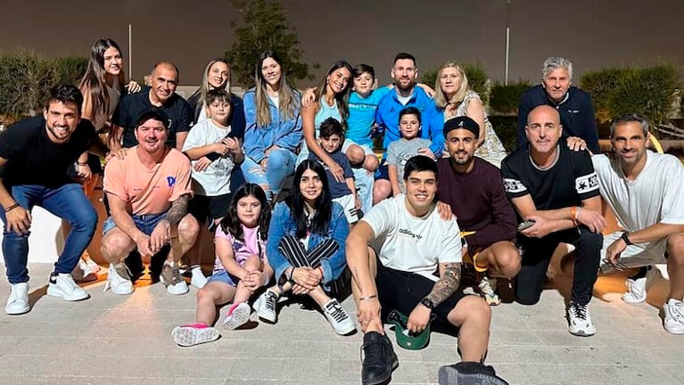 El clan Messi se reunió con la Pulga en el día libre de la Selección.