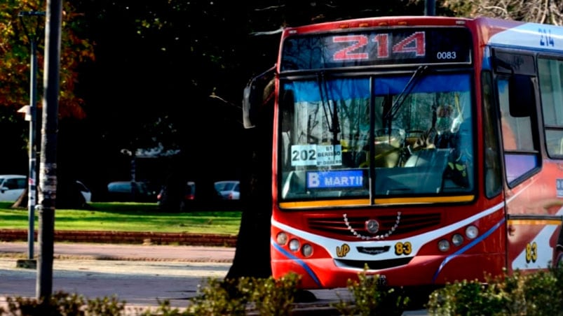 El colectivo no llegó a detenerse antes de que la joven saltara.