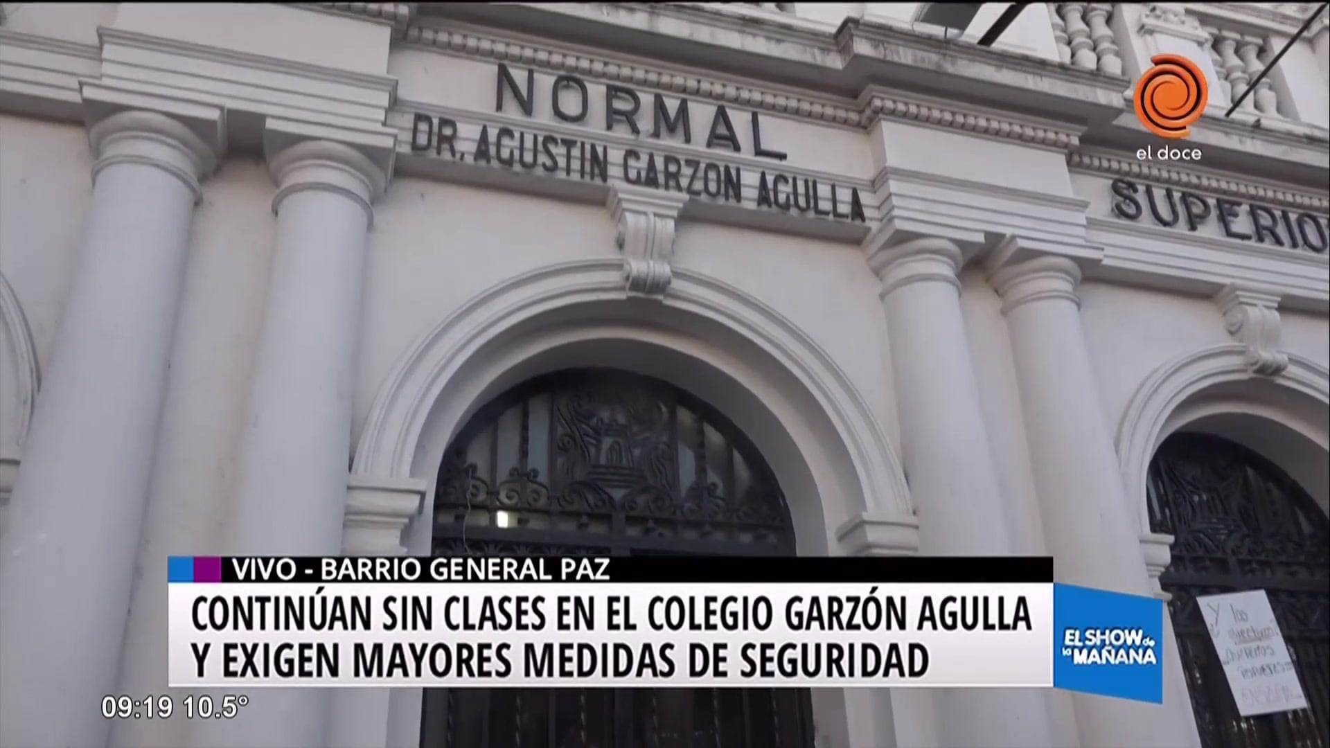 El colegio Garzón Agulla continúa sin clases