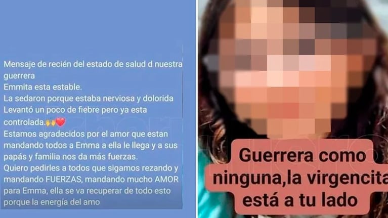 El comunicado de la familia de Emma.