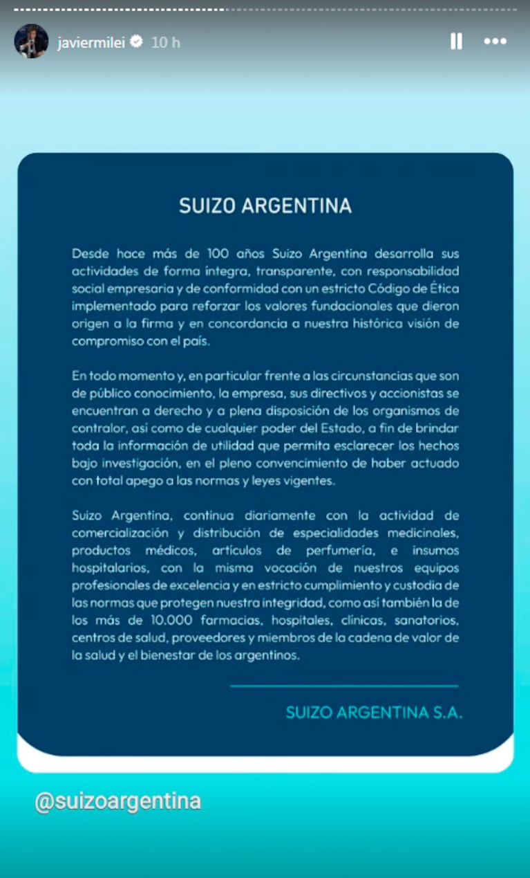 El comunicado que compartió Milei y el avance clave en la causa por presuntas coimas en Discapacidad