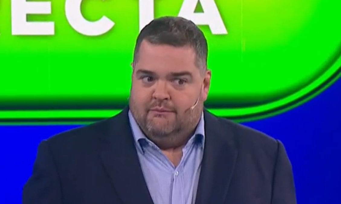 El conductor de Ahora Caigo quedó totalmente sorpresa.