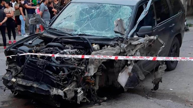 El conductor de la camioneta está detenido.