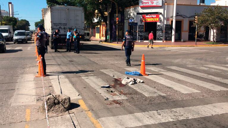 El conductor del vehículo dijo que no vio a la mujer.