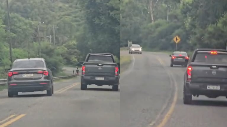 El conductor quedó escrachado en la ruta E-55.