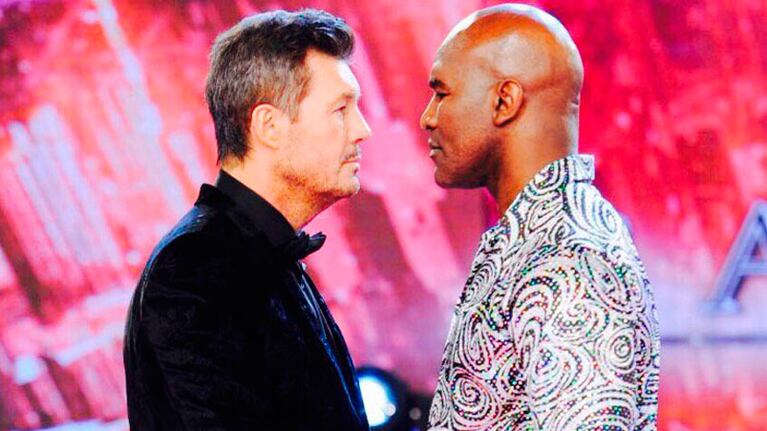 El conductor y el exboxeador, cara a cara.
