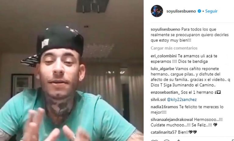 El conmovedor mensaje de Ulises Bueno