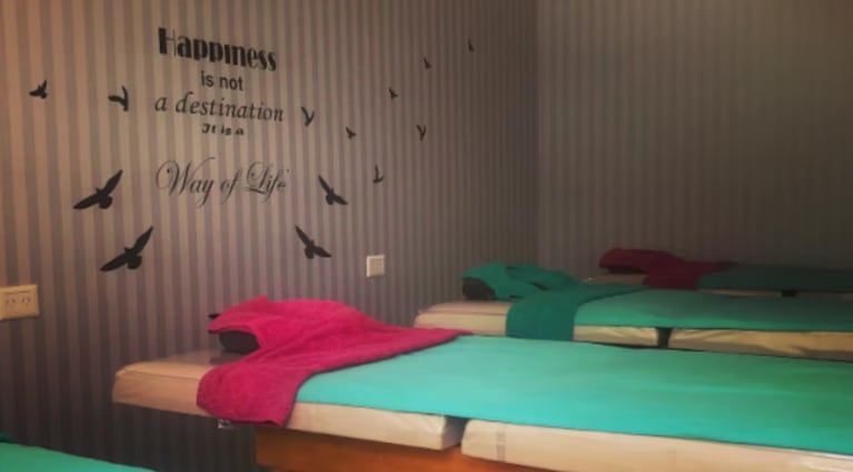 El consultorio donde el masajista abusó de sus clientas.