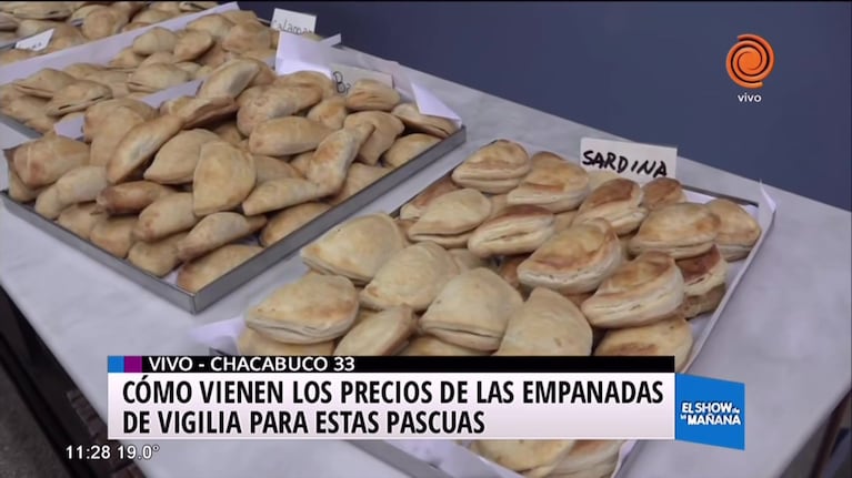 El consumo de empanadas de vigilia para estas pascuas