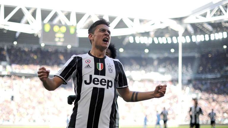 El cordobés Dybala grita el primer gol de Juventus.