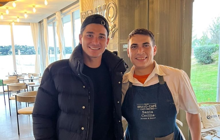 El cordobés estuvo desayunando en la villa.