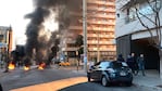 El corte en Bv. San Juan generó un caos.