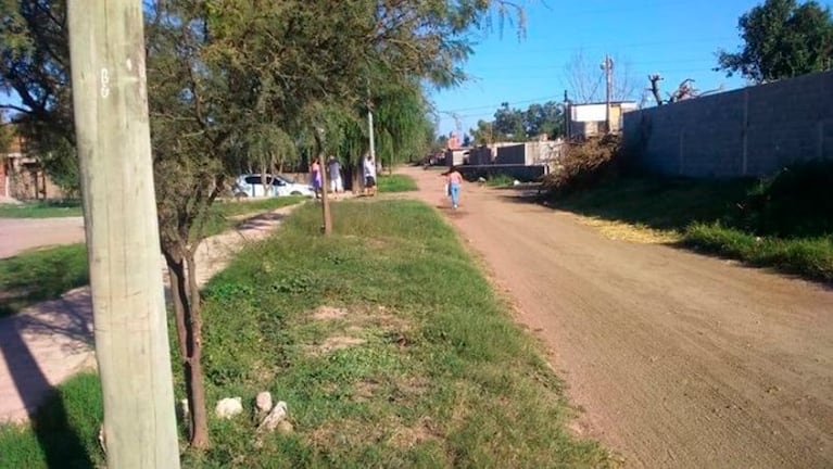 El crimen ocurrió en la calle. 