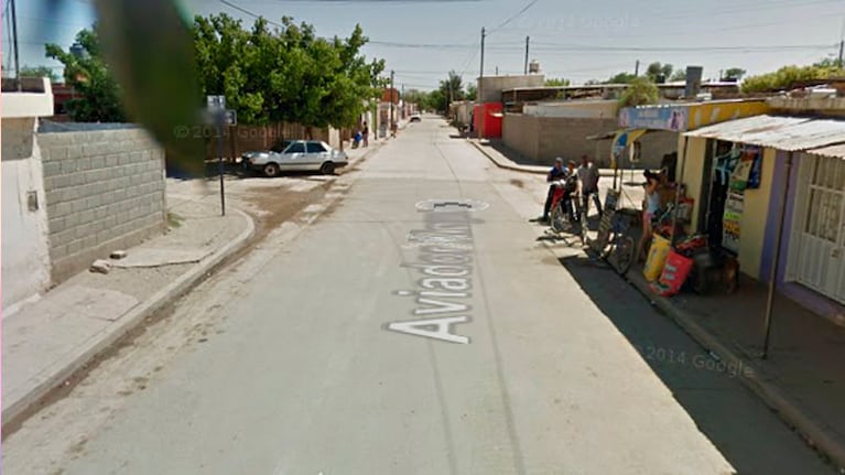 El cruce de Santibañez y Aviador Kingsley, donde ocurrió el hecho.
