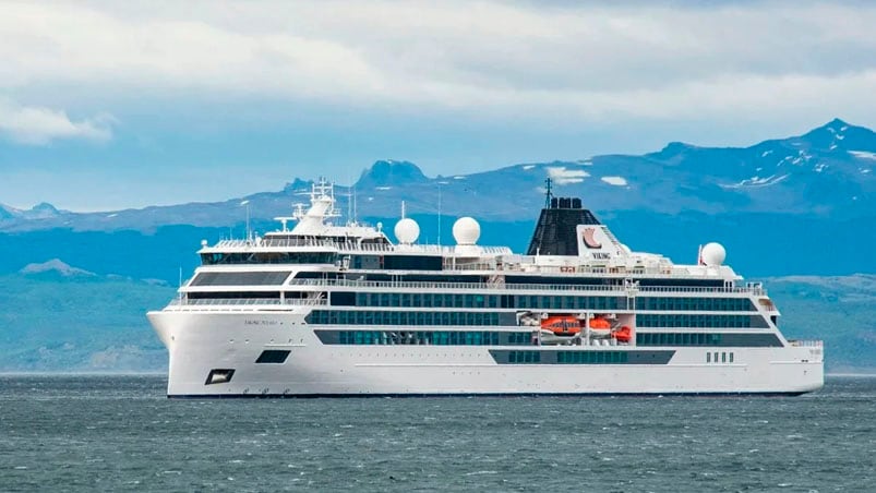 El crucero había recalado en Ushuaia hace pocos días.