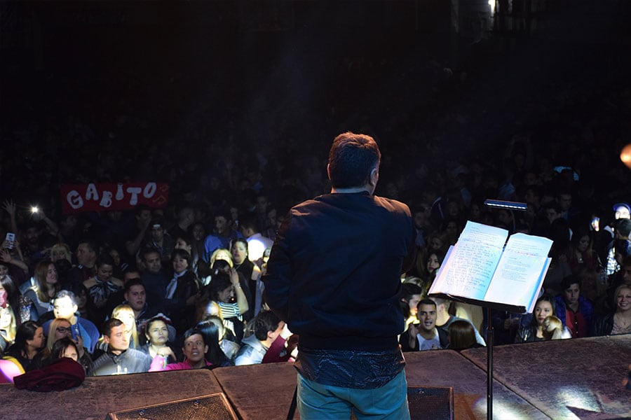 El cuartetero deslumbró a sus fanáticos con su música y su carisma. Foto: Maxi López / ElDoce.tv