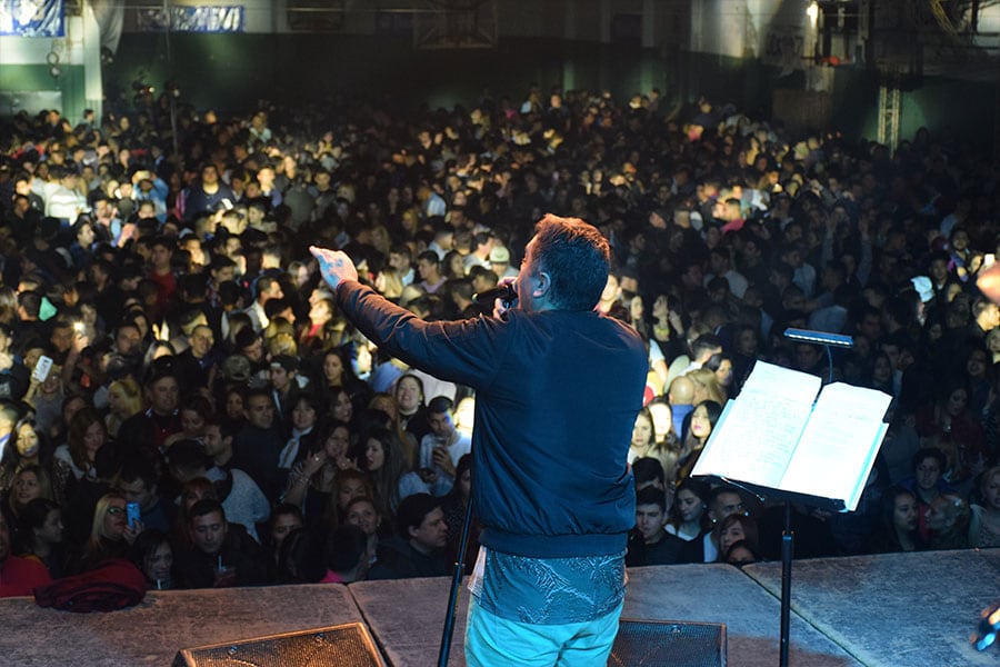 El cuartetero deslumbró a sus fanáticos con su música y su carisma. Foto: Maxi López / ElDoce.tv