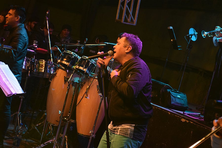 El cuartetero deslumbró a sus fanáticos con su música y su carisma. Foto: Maxi López / ElDoce.tv