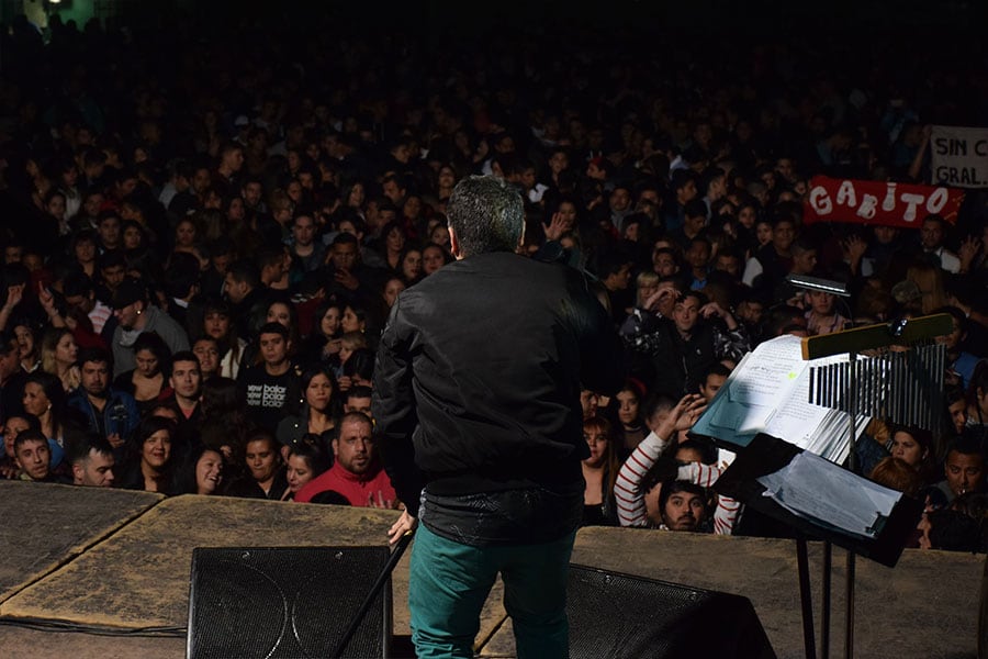 El cuartetero deslumbró a sus fanáticos con su música y su carisma. Foto: Maxi López / ElDoce.tv