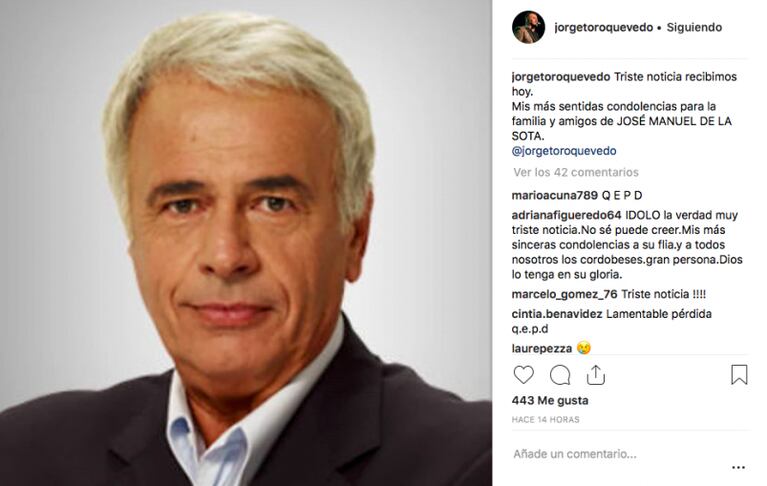 El cuarteto despide a José M. De La Sota