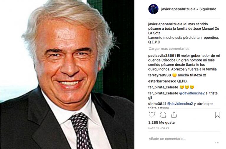 El cuarteto despide a José M. De La Sota