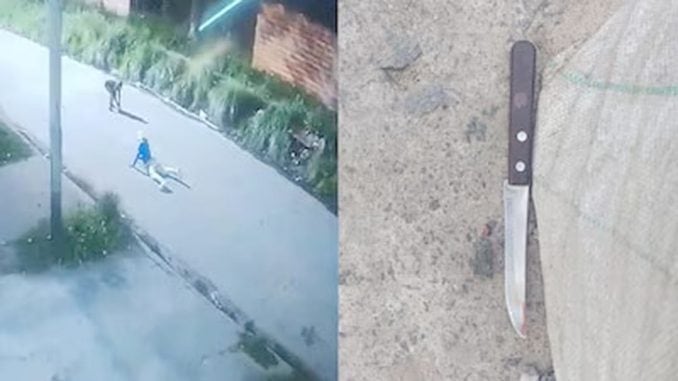 El cuchillo fue secuestrado a 20 metros del cuerpo de la víctima.