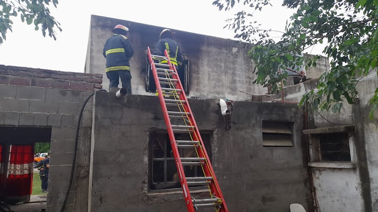 El cuerpo de Aralí estaba en la planta alta del inmueble.