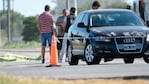 El cuerpo de Bam Bam Funes quedó al lado del Audi.