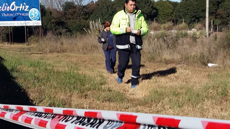 El cuerpo de Cristian Castro apareció en Huerta Grande. Fotos: Canal 2.
