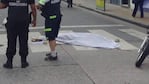 El cuerpo de Gallardo quedó en la calle.