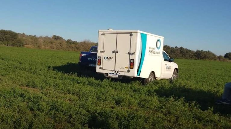 El cuerpo estaba boca abajo a unos 100 metros del ingreso al predio.