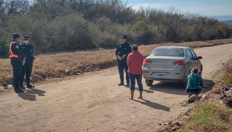 El cuerpo fue encontrado en Las Tapias. Foto: Alejandra Medina, corresponsal de Todo Córdoba. 