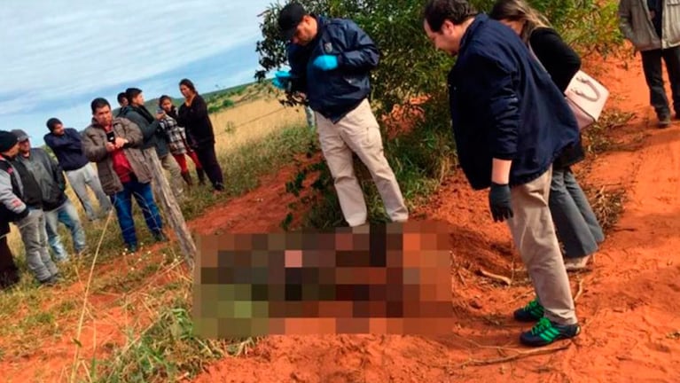 El cuerpo fue hallado en un camino rural.