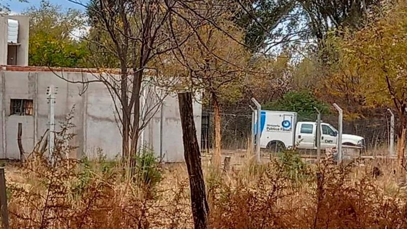 El cuerpo se encontró en una obra en construcción. Foto: gentileza Calamuchita en Línea.