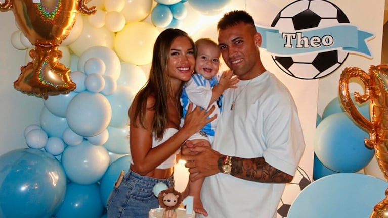 El cumple de 1 año de Theo, el hijo de Agustina Gandolfo y Lautaro Martínez.