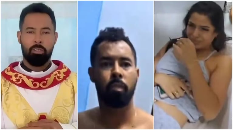 El cura y la mujer fueron hallado en una habitación de la casa parroquial.