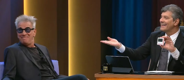 El curioso desafío que le propuso el conductor al actor.