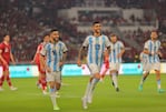 El Cuti, feliz con el segundo gol de su carrera en la Selección.