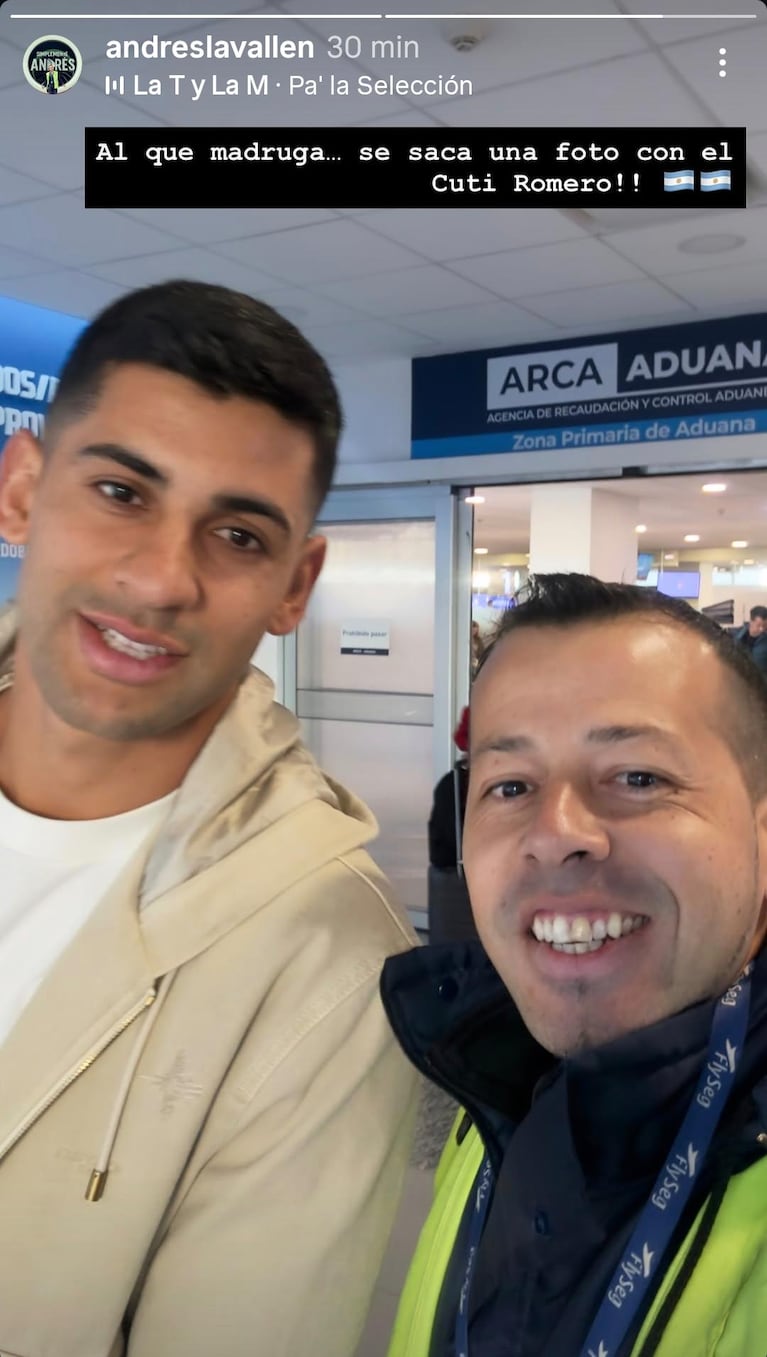 El Cuti, listo para alentar a Belgrano.