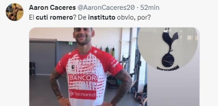 El Cuti Romero se puso la camiseta de otro club cordobés