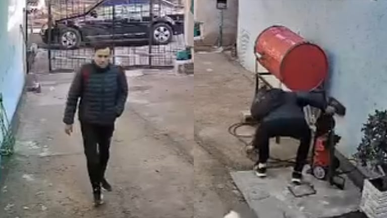 El delincuente aprovechó un descuido y se robó una hidrolavadora.