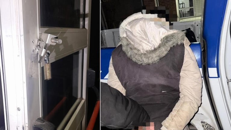 El delincuente fue atrapado dentro de la escuela.