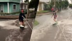 El deporte acuático, en plena calle de Córdoba.