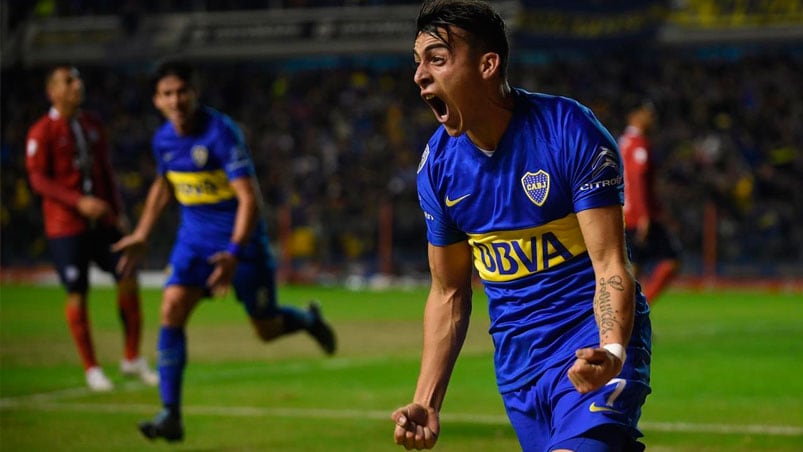 El desahogo de Pavón. El ex Talleres metió un gol clave. Foto: Clarín