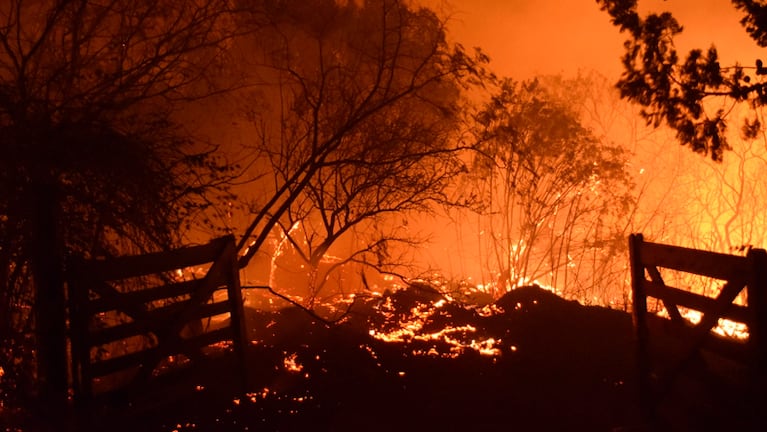 El desastre por el fuego en el norte de Punilla.