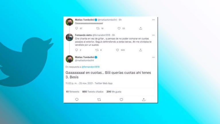 El descargo del vice del Banco Nación tras burlarse en Twitter por los pasajes en cuotas