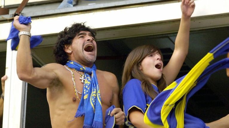 El desconsolado llanto de Dalma Maradona en La Bombonera tras el gol de Boca